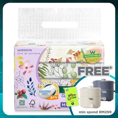 WATSONS X-flower Travel Tissues 3plyx50shtx4s