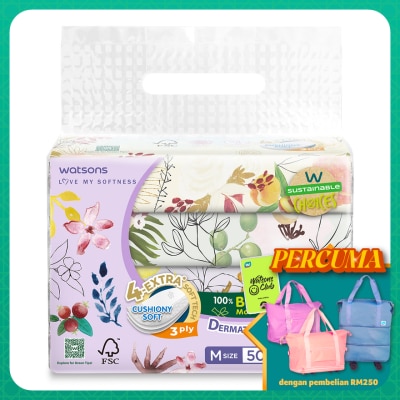 WATSONS X-flower Travel Tissues 3plyx50shtx4s