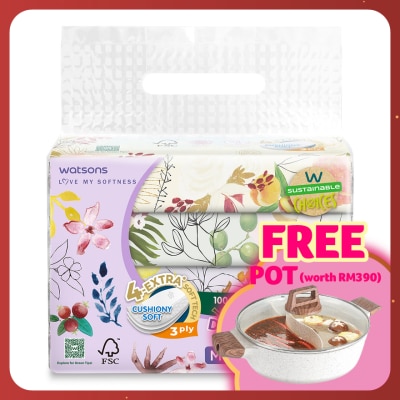 WATSONS X-flower Travel Tissues 3plyx50shtx4s