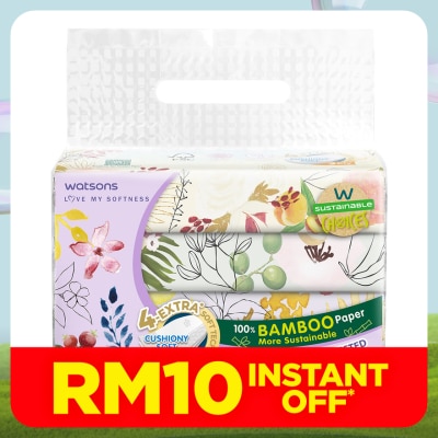 WATSONS X-flower Travel Tissues 3plyx50shtx4s