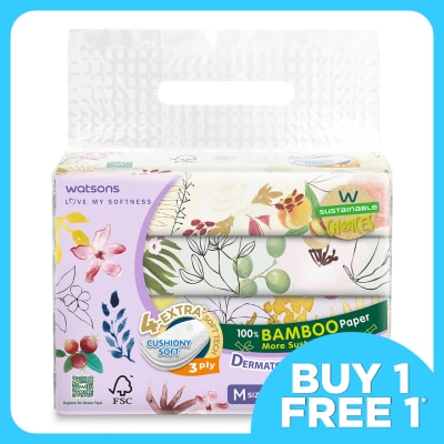 WATSONS X-flower Travel Tissues 3plyx50shtx4s