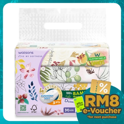 WATSONS X-flower Travel Tissues 3plyx50shtx4s