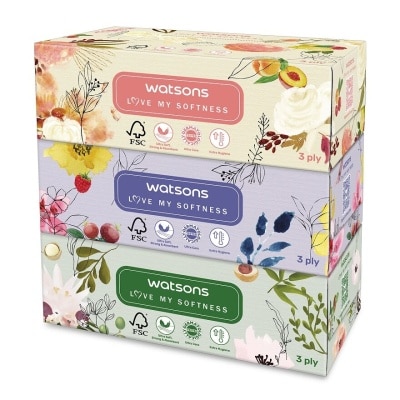 WATSONS X-flower Box Tissue 3plyx100shtx3s