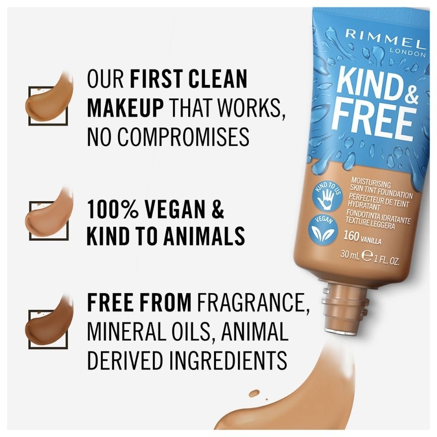 Kind & Free Moisturising Skin Tint 160 Vanilla