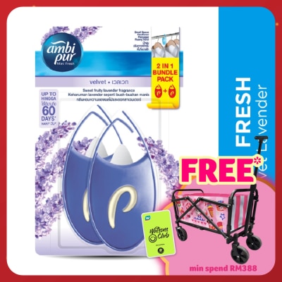 AMBI PUR Mini Fresh Small Space Freshener Fresh Velvet 2x4.5ml