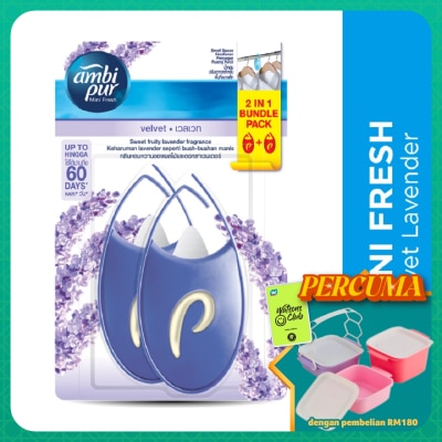 AMBI PUR - Mini Fresh Small Space Freshener Fresh Velvet 2x4.5ml