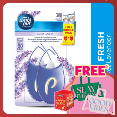 AMBI PUR Mini Fresh Small Space Freshener Fresh Velvet 2x4.5ml