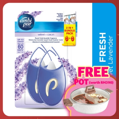AMBI PUR Mini Fresh Small Space Freshener Fresh Velvet 2x4.5ml