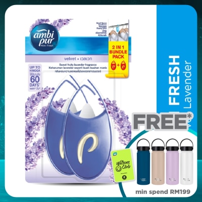 AMBI PUR Mini Fresh Small Space Freshener Fresh Velvet 2x4.5ml