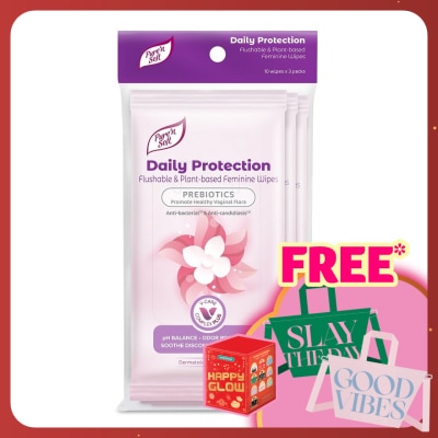 PURE'N SOFT Daily Protection Feminine Wipes 10s x 3pks