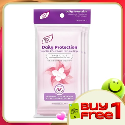 PURE'N SOFT - Daily Protection Feminine Wipes 10s x 3pks