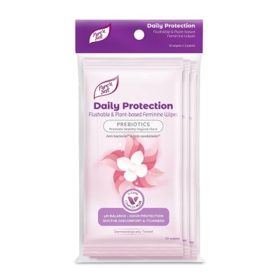 PURE'N SOFT Daily Protection Feminine Wipes 10s x 3pks