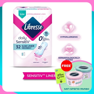 LIBRESSE SensitiV Slim Pantyliner 32s