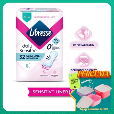 LIBRESSE - SensitiV Slim Pantyliner 32s