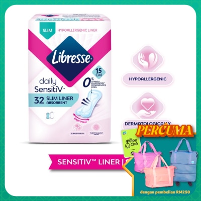 LIBRESSE SensitiV Slim Pantyliner 32s
