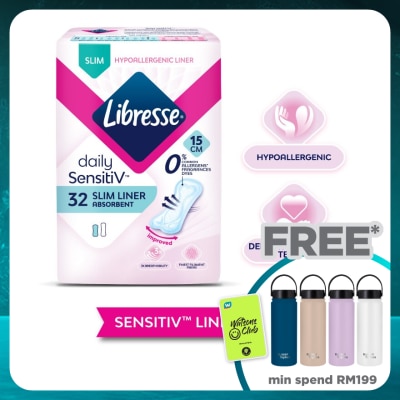 LIBRESSE SensitiV Slim Pantyliner 32s