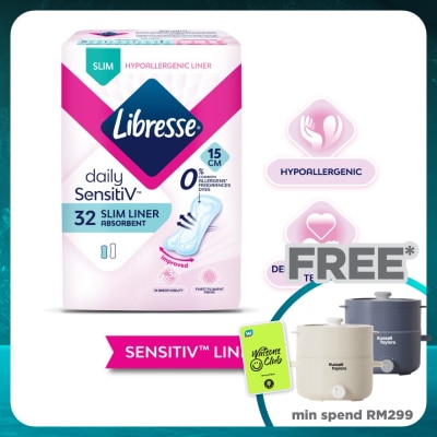 LIBRESSE SensitiV Slim Pantyliner 32s