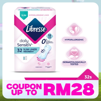LIBRESSE SensitiV Slim Pantyliner 32s