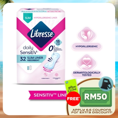 LIBRESSE - SensitiV Slim Pantyliner 32s