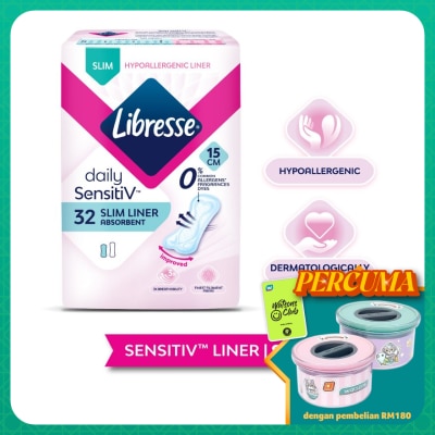 LIBRESSE SensitiV Slim Pantyliner 32s