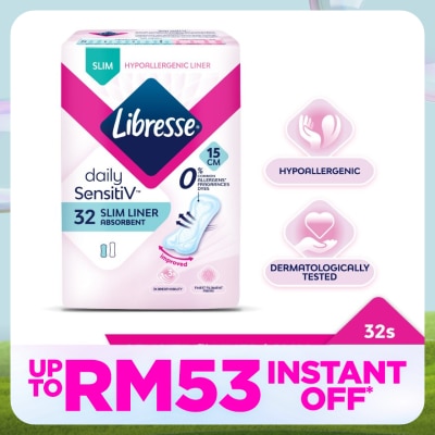 LIBRESSE SensitiV Slim Pantyliner 32s