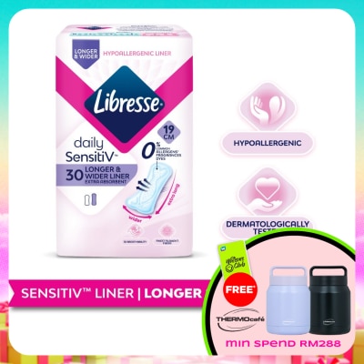 LIBRESSE - SensitiV Longer & Wider Slim Pantyliner 30s