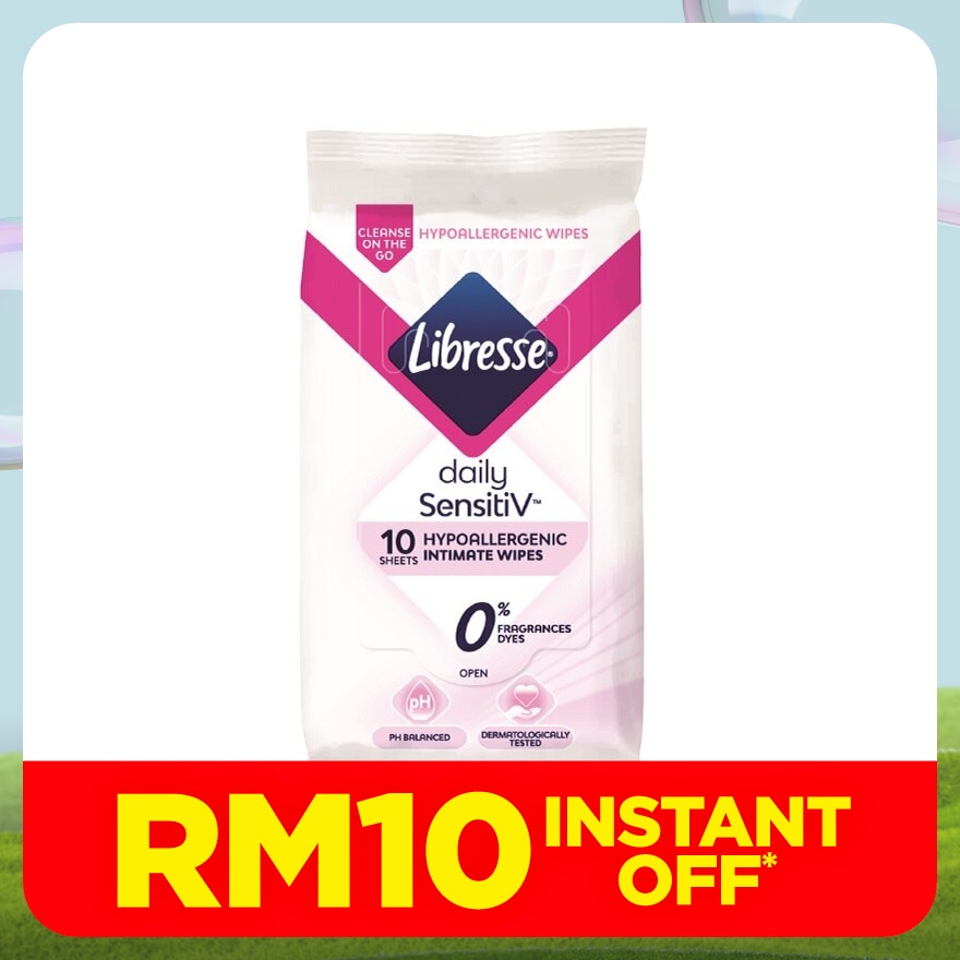 SensitiV Feminine Wipes 10s