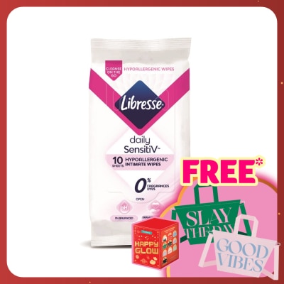 LIBRESSE SensitiV Feminine Wipes 10s