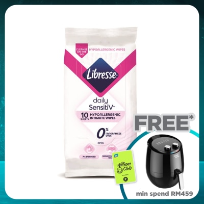 LIBRESSE SensitiV Feminine Wipes 10s