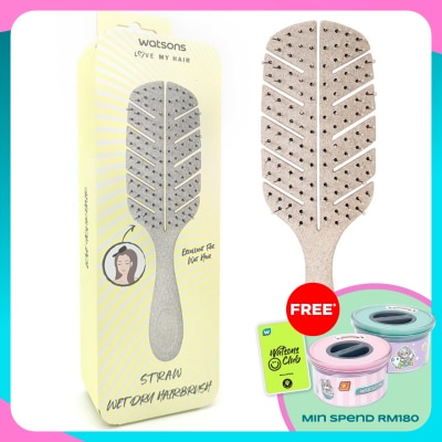 WATSONS FSC Straw Wet & Dry Hairbrush Assorted 1s