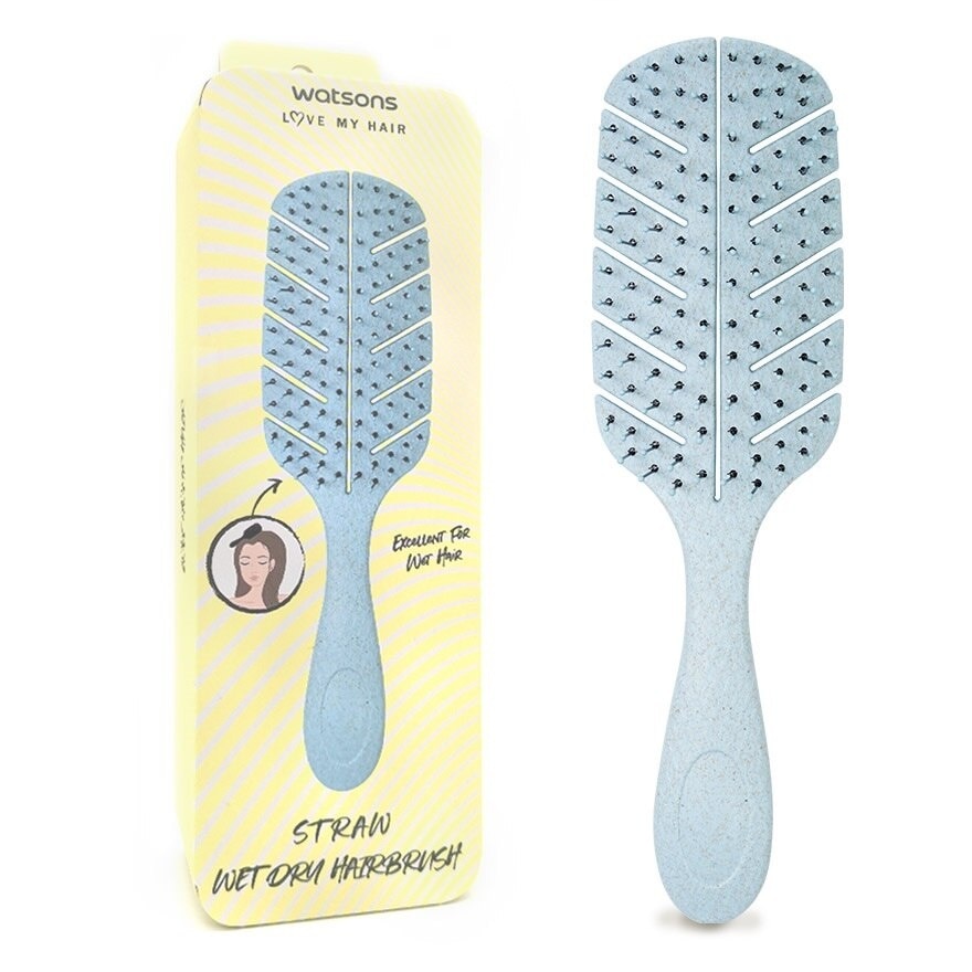 FSC Straw Wet & Dry Hairbrush Assorted 1s