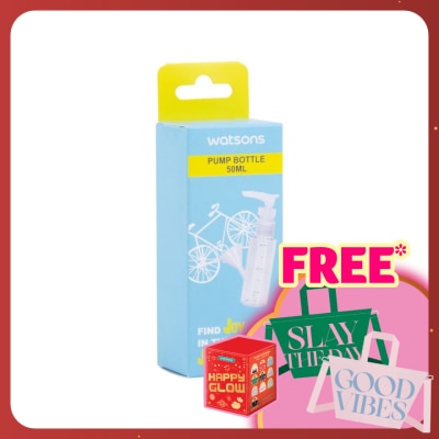 WATSONS Travel Pump Bottle 50ml 1pc