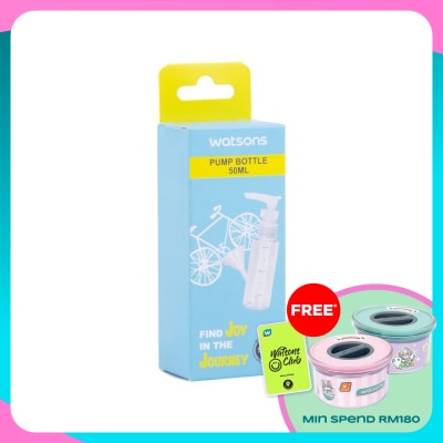 WATSONS Travel Pump Bottle 50ml 1pc