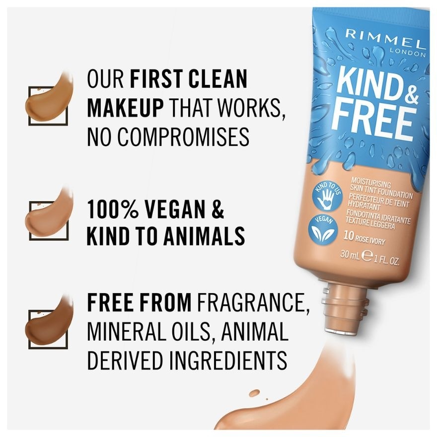 Kind & Free Moisturising Skin Tint 10 Rose Ivory