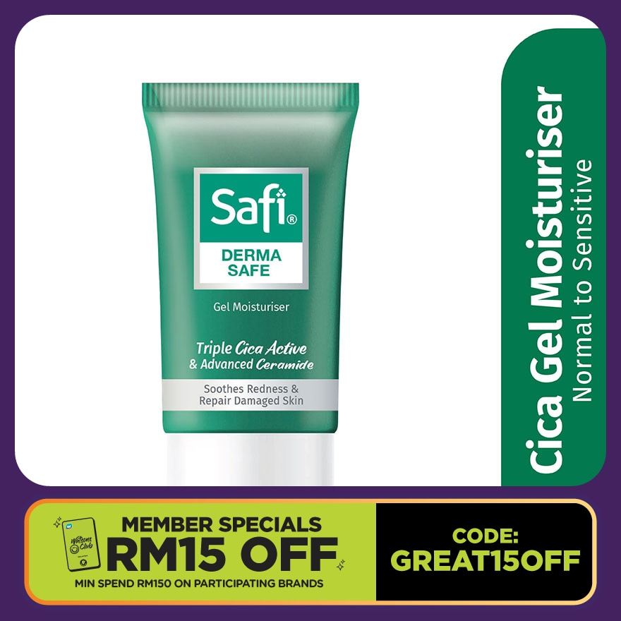 Dermasafe Cica & Ceramide Gel Moisturiser 50g
