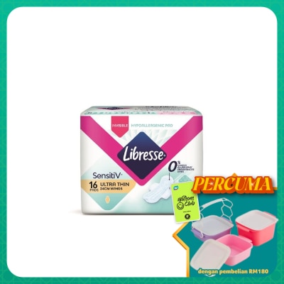 LIBRESSE - SensitiV Ultra Thin Wing 24cm 16s