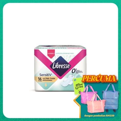 LIBRESSE SensitiV Ultra Thin Wing 24cm 16s