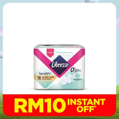 LIBRESSE SensitiV Ultra Thin Wing 24cm 16s