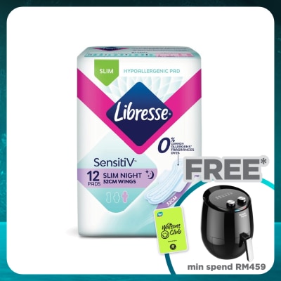 LIBRESSE SensitiV Slim Night Wing 32cm 12s