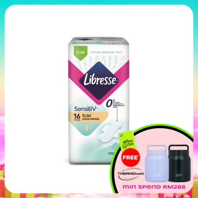 LIBRESSE - SensitiV Slim Wing 24cm 16s