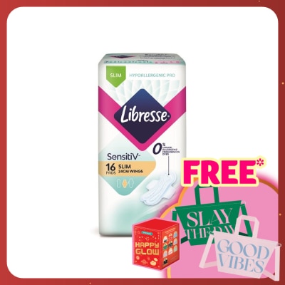 LIBRESSE SensitiV Slim Wing 24cm 16s