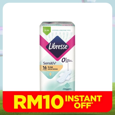 LIBRESSE SensitiV Slim Wing 24cm 16s