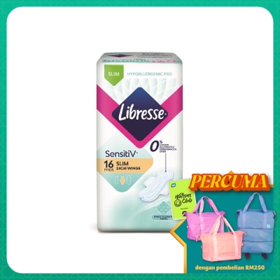 LIBRESSE SensitiV Slim Wing 24cm 16s