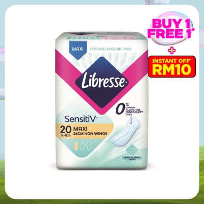 LIBRESSE SensitiV Maxi Non Wing 24cm 20s
