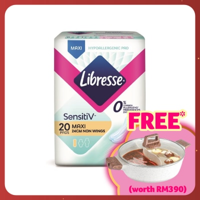 LIBRESSE SensitiV Maxi Non Wing 24cm 20s