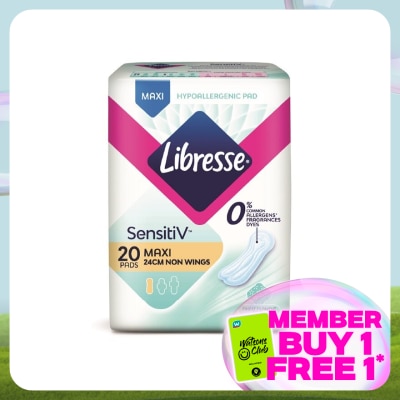 LIBRESSE SensitiV Maxi Non Wing 24cm 20s