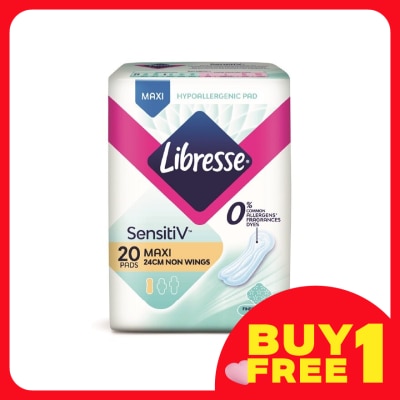 LIBRESSE SensitiV Maxi Non Wing 24cm 20s