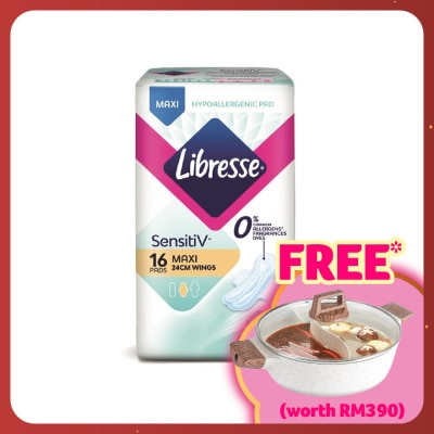 LIBRESSE SensitiV Maxi Wing 24cm 16s