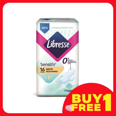 LIBRESSE SensitiV Maxi Wing 24cm 16s