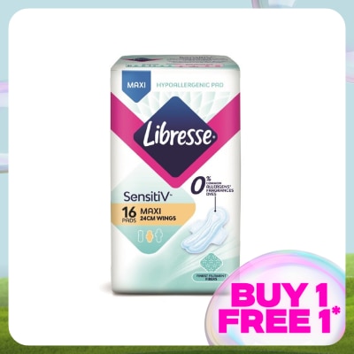 LIBRESSE SensitiV Maxi Wing 24cm 16s